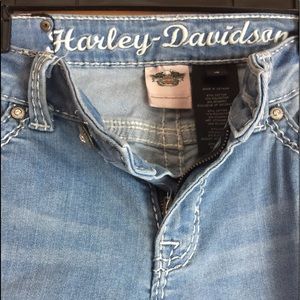Genuine Harley Davidson Light wash jeans